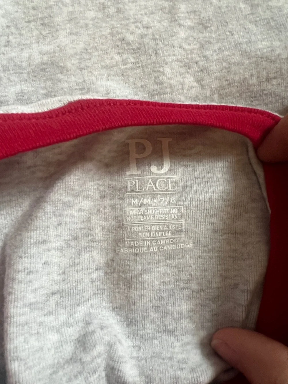 The Children's Place Gray 'Cousin Crew' Pajama Set with Red & Navy Plaid Pants